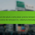 Seguro de salud para enfermedades crónicas: costos de medicamentos, seguimiento médico, atención continua